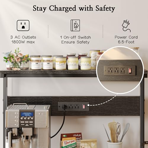 Bakers Rack with Power Outlets