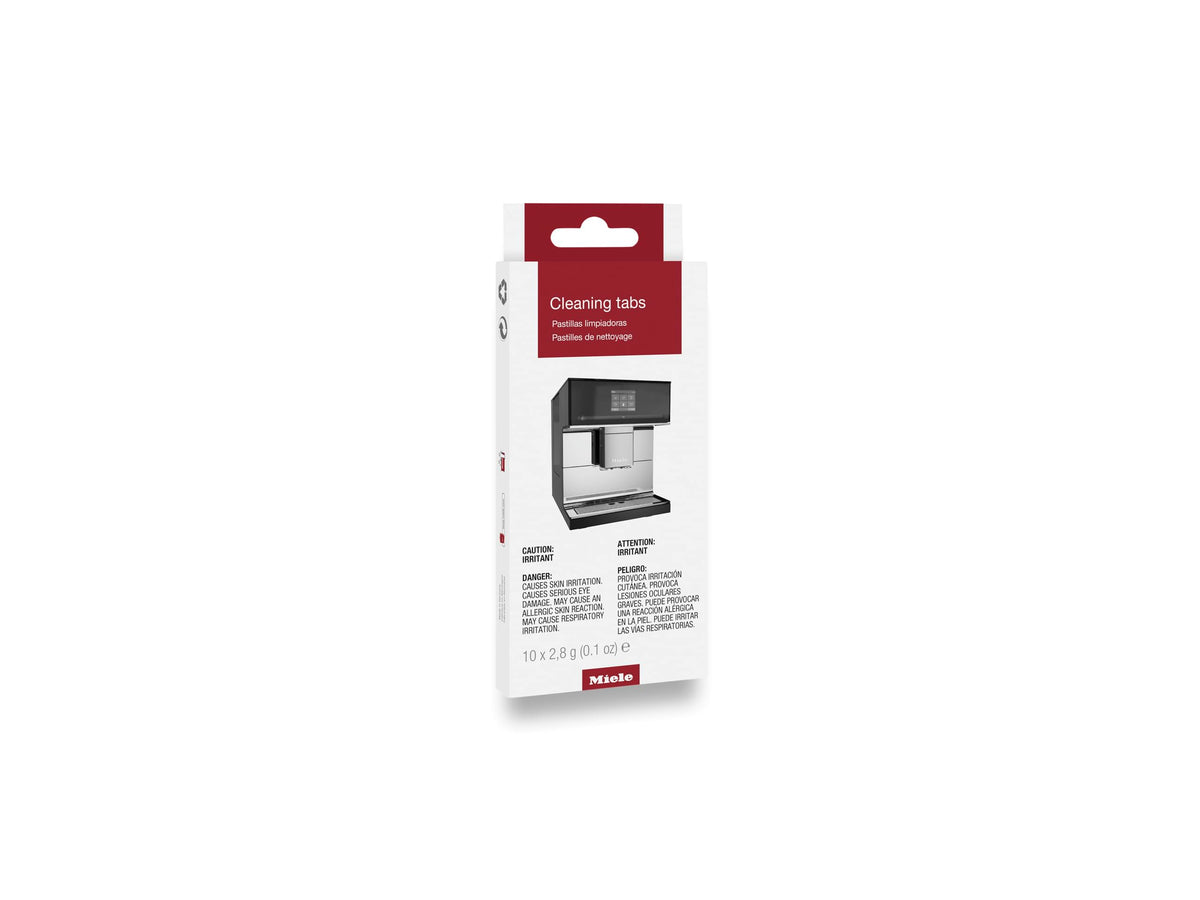 Coffee machine cleaning tablets package detail