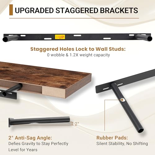Deep Floating Shelves (2 Count)