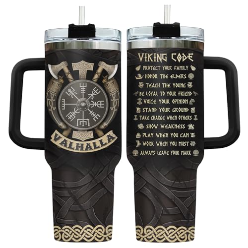 Valhalla Viking 40 oz Tumbler with Handle