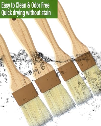 Natural Bristle Basting & Pastry Brush Set