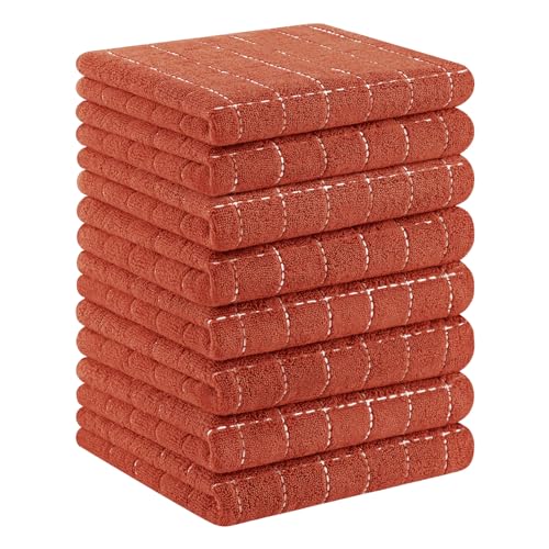 100% Cotton Terry Kitchen Dish Cloths (8 Count)