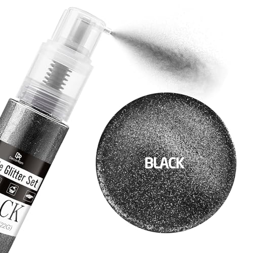 Black Edible Glitter Spray