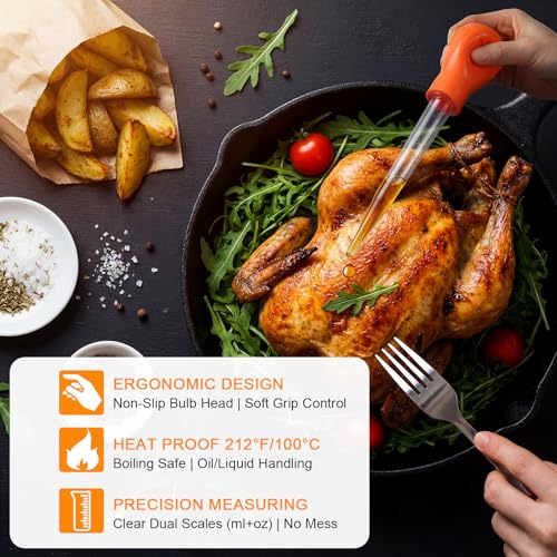 14 Pcs Large Turkey Baster Set for Cooking (14 Count)