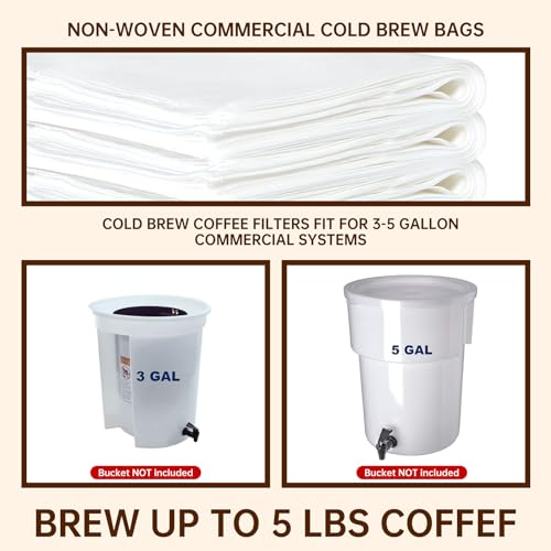 50 Pcs Commercial Cold Brew Coffee Filters (50 Count)