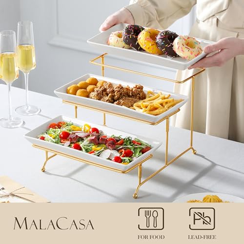 3 Tier Serving Trays for Party (3 Count)