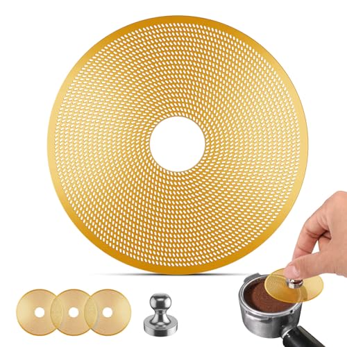 3 Pack 58mm Espresso Puck Screen with Round Hole in the Middle (3 Count)