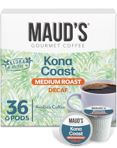 Maud’s Decaf Kona Coffee Pods (36 Count)