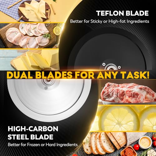 Meat Slicer Machine with Teflon Non
