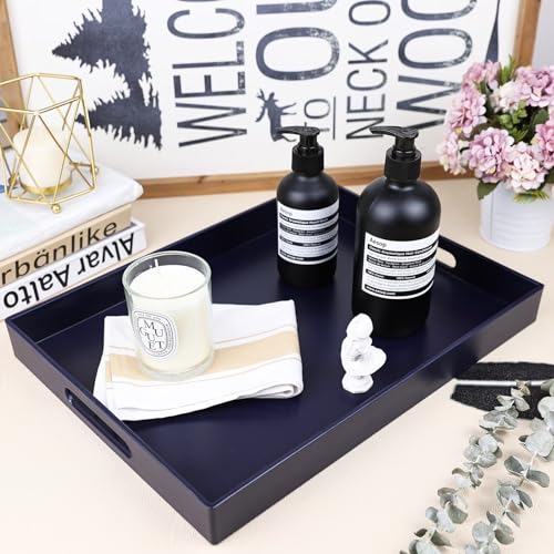 Navy Blue Serving Tray for Coffee Table