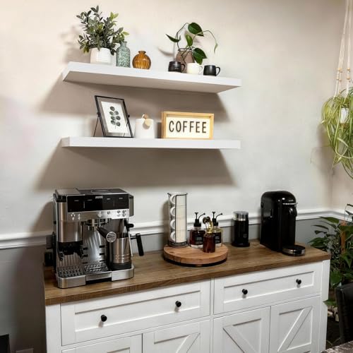 White Floating Shelves 35.4in