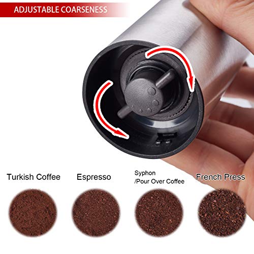 Coffee Grinder Stainless Steel Construction with Ceramic Conical Burr