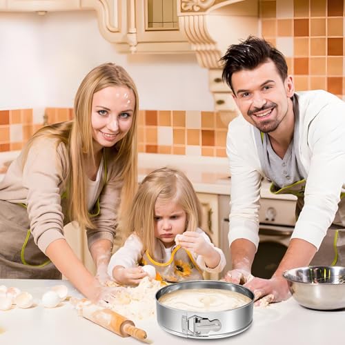 10 Inch Springform Pan 304 Stainless Steel Nonstick Springform Cake Pan with Removable Bottom