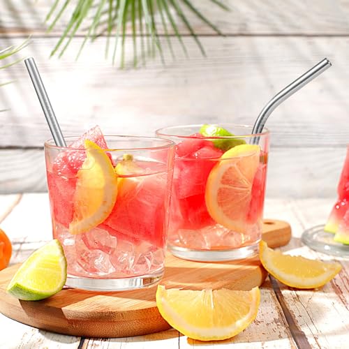 10 Pcs] 6 Inch Metal Drinking Straws