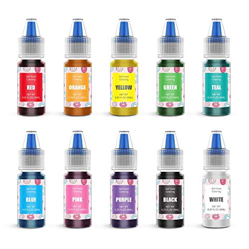 Food Coloring Gel Cake Decorating Set (2.5 Fl Oz)