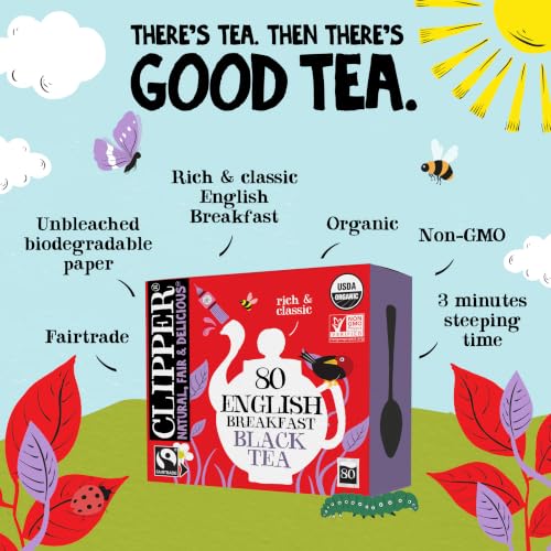 Organic English Breakfast Tea (80 Count)