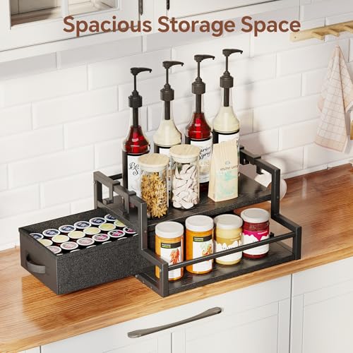 Coffee Syrup Organizer Rack