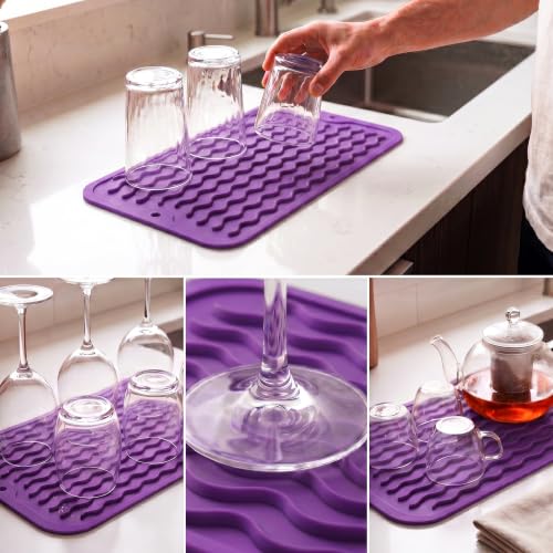 Silicone Dish Drying Mat for Multiple Usage
