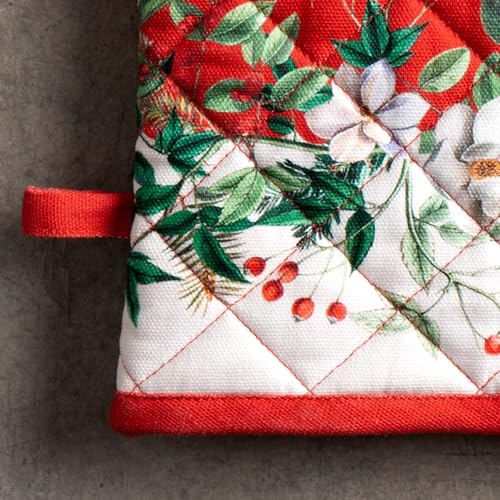 100% Cotton Oven Mitt & Pot Holder Set (2 Count)