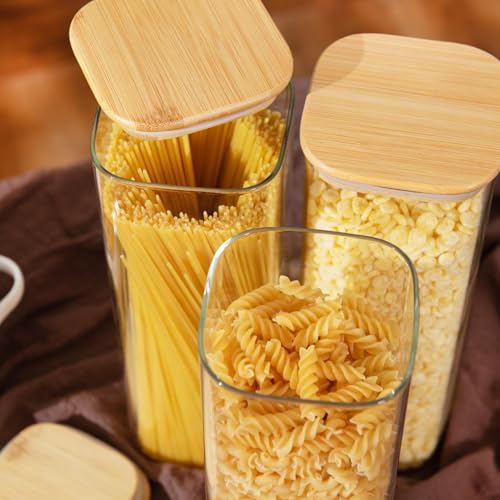 71oz 2.2Qt Square Glass Storage Containers with Lids 3 (3 Count)