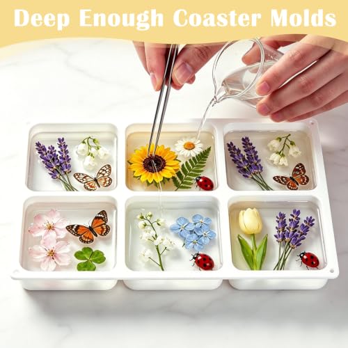 Deep Coaster Resin Molds Silicone