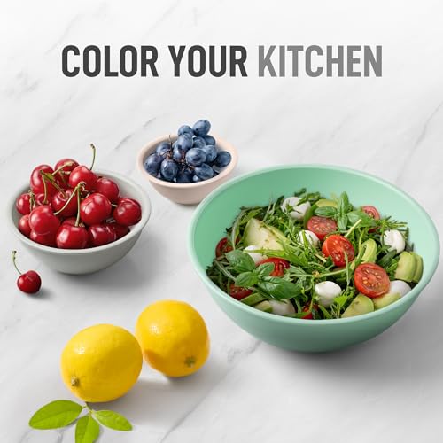 12 Piece Plastic Nesting Mixing Bowl Set