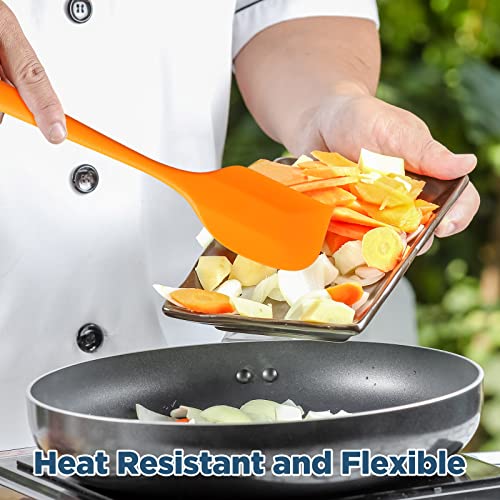 36 Pcs Mini Silicone Spatulas Bulk 8.3 Inch Heat Resistant Scrapers Rubber Spatulas Seamless Design Non Stick Flexible for Kitchen Use Cooking Baking Mixing