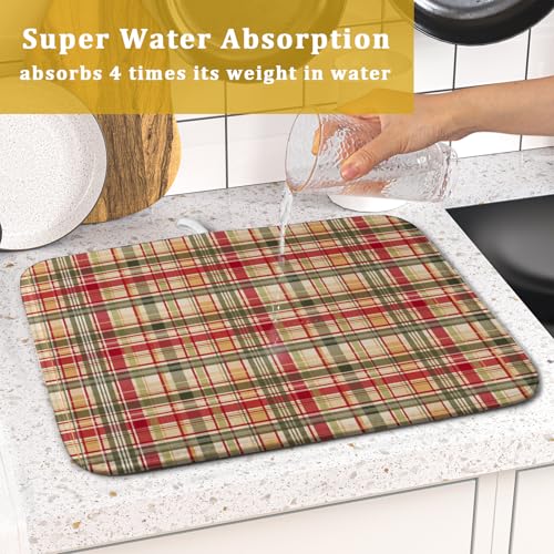 Autumn Decorative Dish Drying Mat