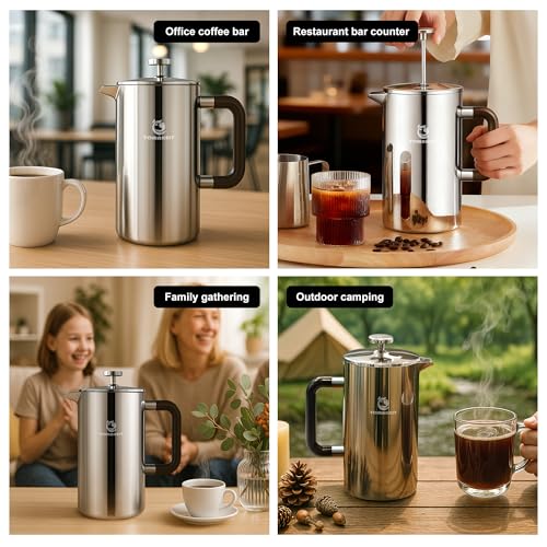 1L 34 Oz French Press Coffee Maker