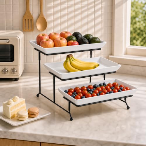 3 Tier Serving Trays (4 Count)