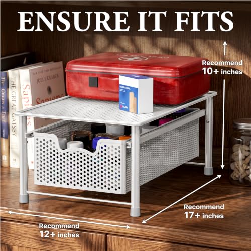 Stackable Cabinet Basket Drawer Organizer