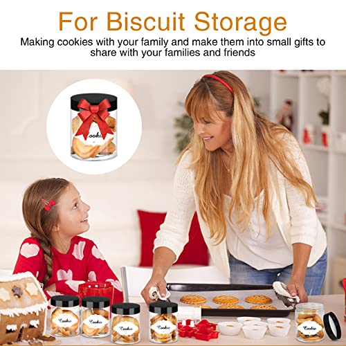 8 OZ Plastic Jars with Lids (48 Count)
