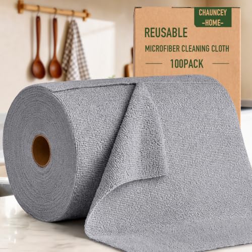 Microfiber Cleaning Cloth Roll (100 Count)