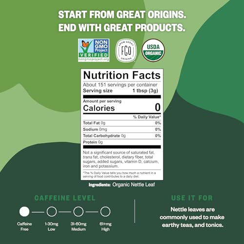 Organic Nettle Leaf Loose Tea (16 Ounce)