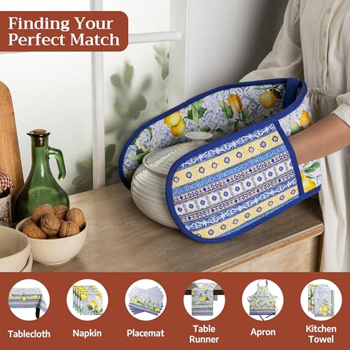 Double Oven Mitts 100% Cotton Double Oven Glove