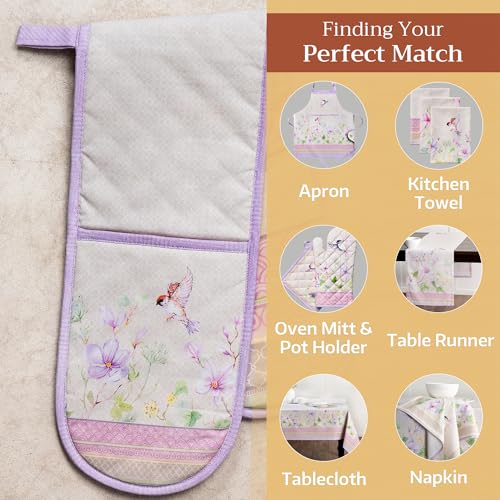 Double Oven Mitts 100% Cotton Double Oven Glove