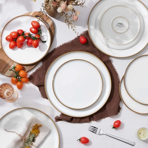 Ceramic 10.43 Inch Dinner Plates Set of 6