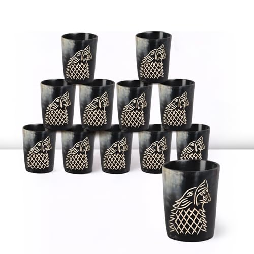 Viking Horn Shot Glasses Set of 12 (12 Count)