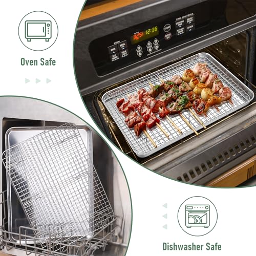 Jelly Roll Pan with Cooling Rack Set (4 Count)