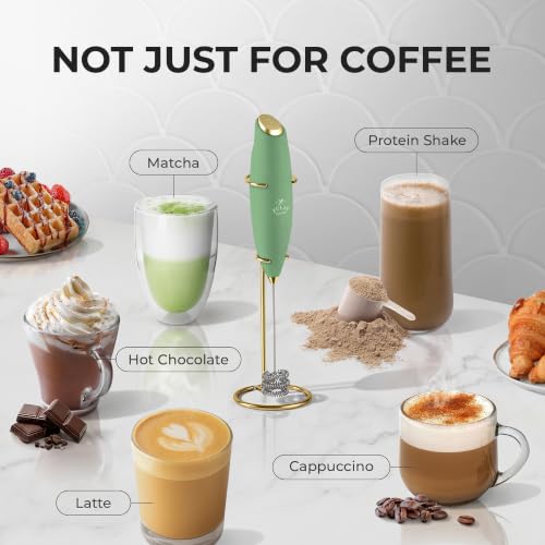 Powerful Milk Frother Wand With Duracell Batteries
