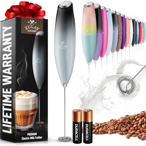 Zulay Powerful Milk Frother for Coffee with Upgraded Titanium Motor