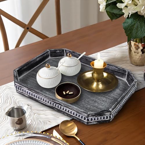 Octagonal Wood Serving Tray