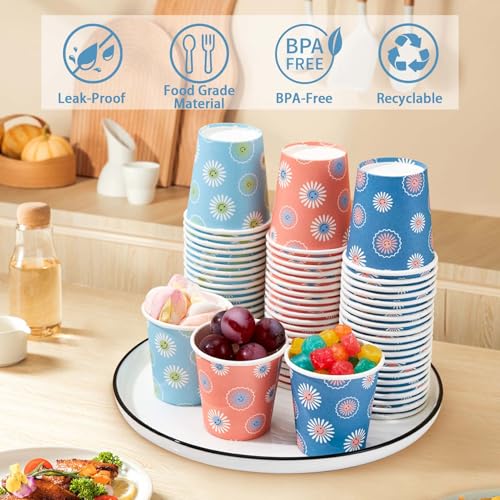 600 Pack 5 oz Paper Cups Disposable Small Bathroom Mouthwash Cups (600 Count)