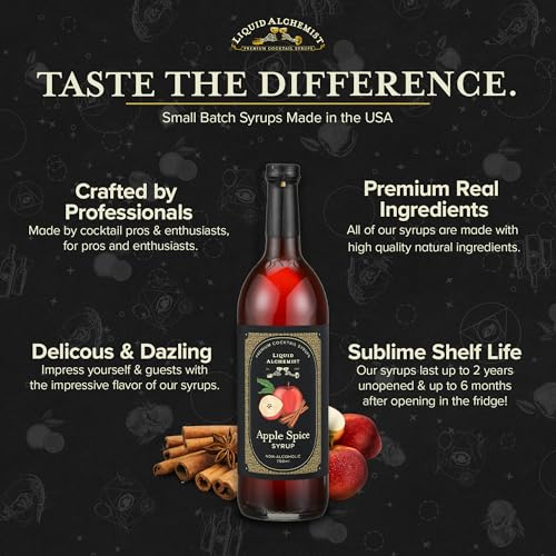 Apple Spice Syrup for Cocktails (25.4 Fl Oz)