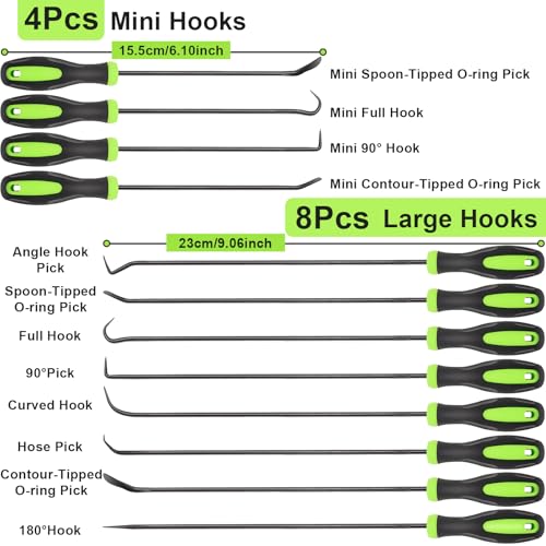 12PCS Automotive Hook and Pick Tool Set (12 Count)