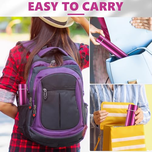 1 Pack Hot Pink Slim Stainless Steel Water Bottle 8.8 oz