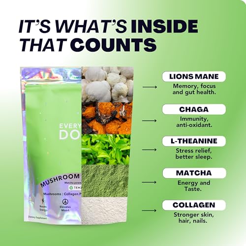 Mushroom Matcha+ Ceremonial Grade Matcha Powder (6.3493 Ounce)