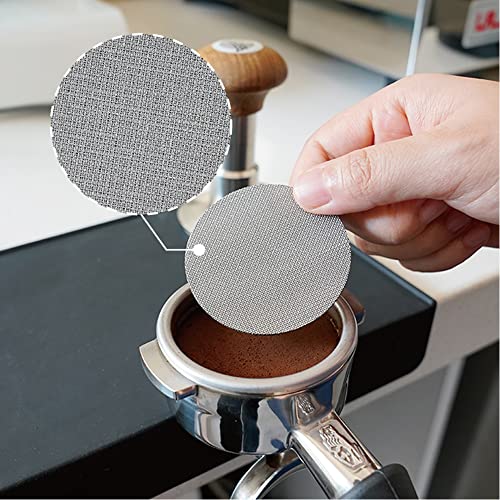 53mm Espresso Puck Screen Reusable Coffee Filter Mesh Plate