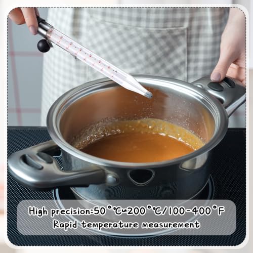 1 Pcs Candy Thermometer with Pot Clip 8"