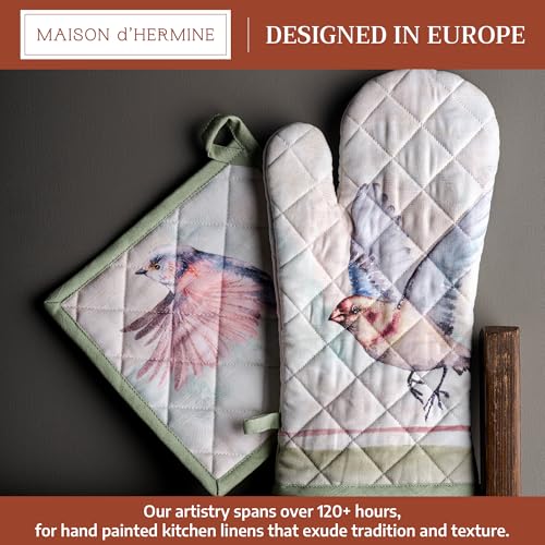 100% Cotton Oven Mitt & Pot Holder Set